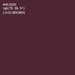 #4E2633 - Livid Brown Color Image